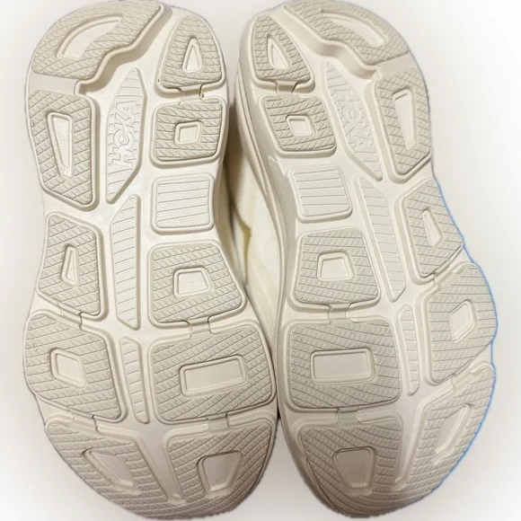 Hoka Women's Cream and Gold Bondi 9 Athletic Shoes - Picture 7 of 9